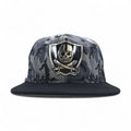 BLACK SUNDAY Snapback Baseball Cap FREE Nero Camouflage Teschio Piastra