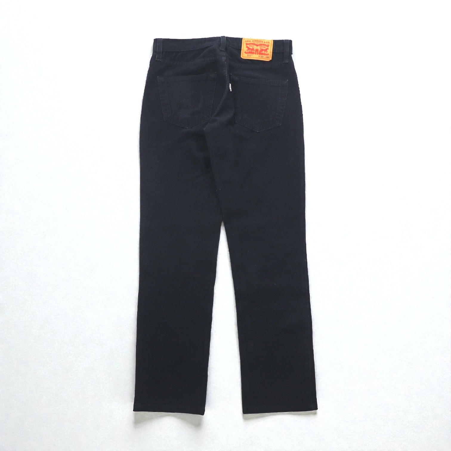 Levi's 511 ストレッチ コーデュロイ チノパンツ M ネイビー ストレート コットン 45113955