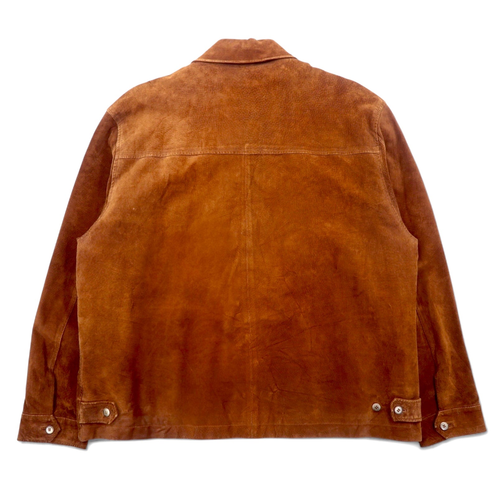 WEATHERPROOF anni '90, giubbotto swing top in pelle scamosciata, taglia XL, colore marrone