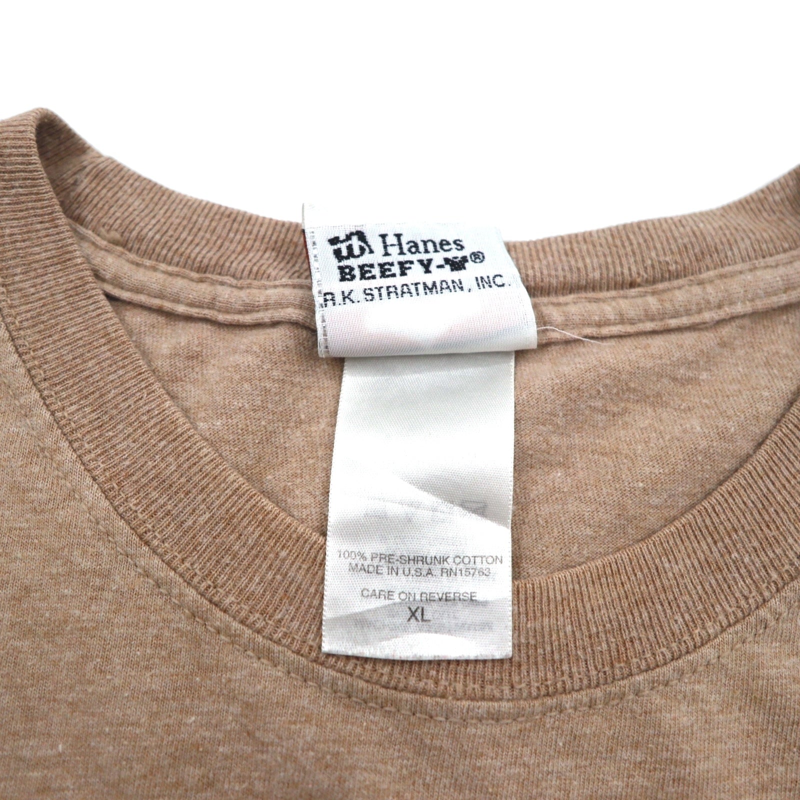 HARLEY DAVIDSON T-shirt stampata Hanes BEEFY-T made in USA XL cotone beige ALASKA