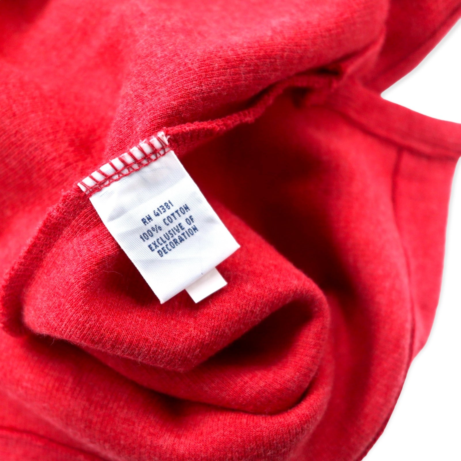 POLO RALPH LAUREN Felpa con cerniera a mezza altezza XL Rossa in cotone con ricamo Small Pony taglia grande