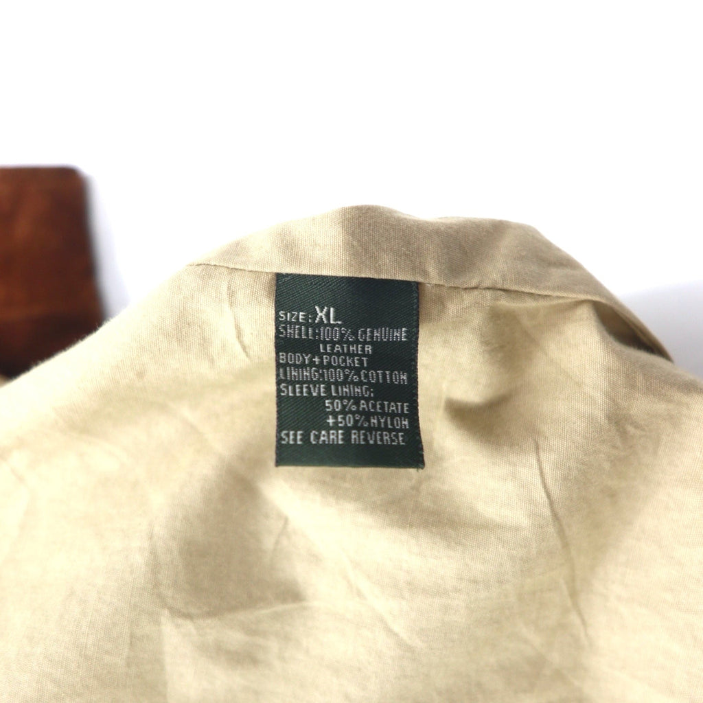 WEATHERPROOF anni '90, giubbotto swing top in pelle scamosciata, taglia XL, colore marrone