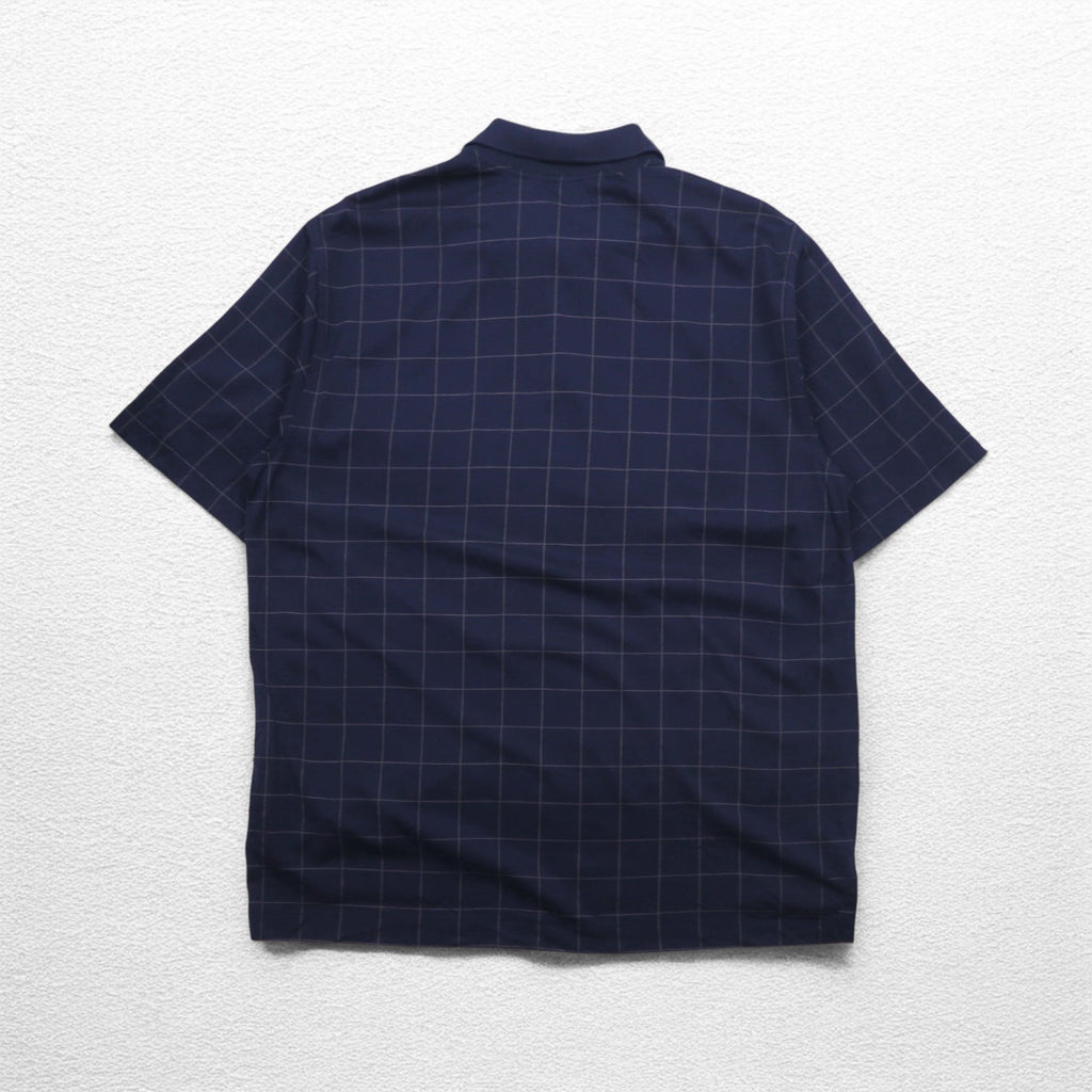 Brooks Brothers Polo in maglia Performance L a quadri blu navy in cotone doppio mercerizzato mercerizzato
