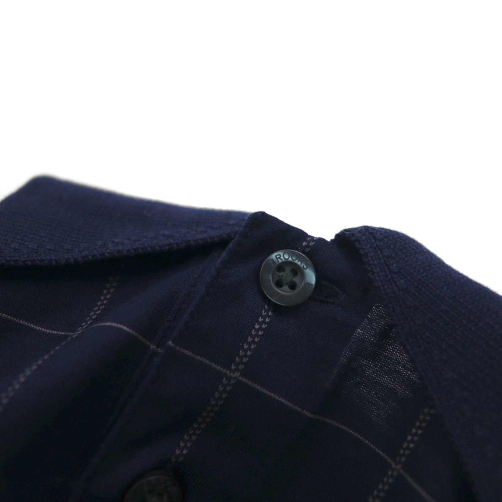 Brooks Brothers Polo in maglia Performance L a quadri blu navy in cotone doppio mercerizzato mercerizzato