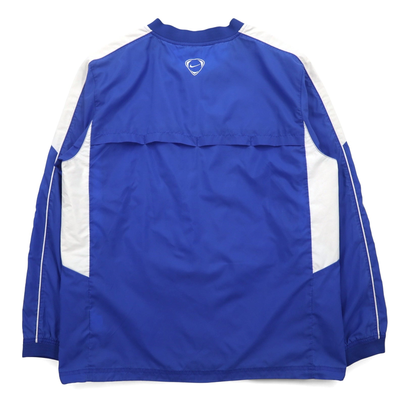 NIKE Piste Pullover Giacca a vento in nylon L Blu Logo Swoosh