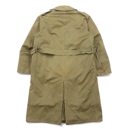 60s French Overcoat フランス製 60年代 ユーロヴィンテージ ミリタリー オーバーコート トレンチコート XL カーキ 樹脂ボタン PORTEZ IMPER FBA ライナー着脱式 Cantre LA PLUIE et Cantre LE FROID