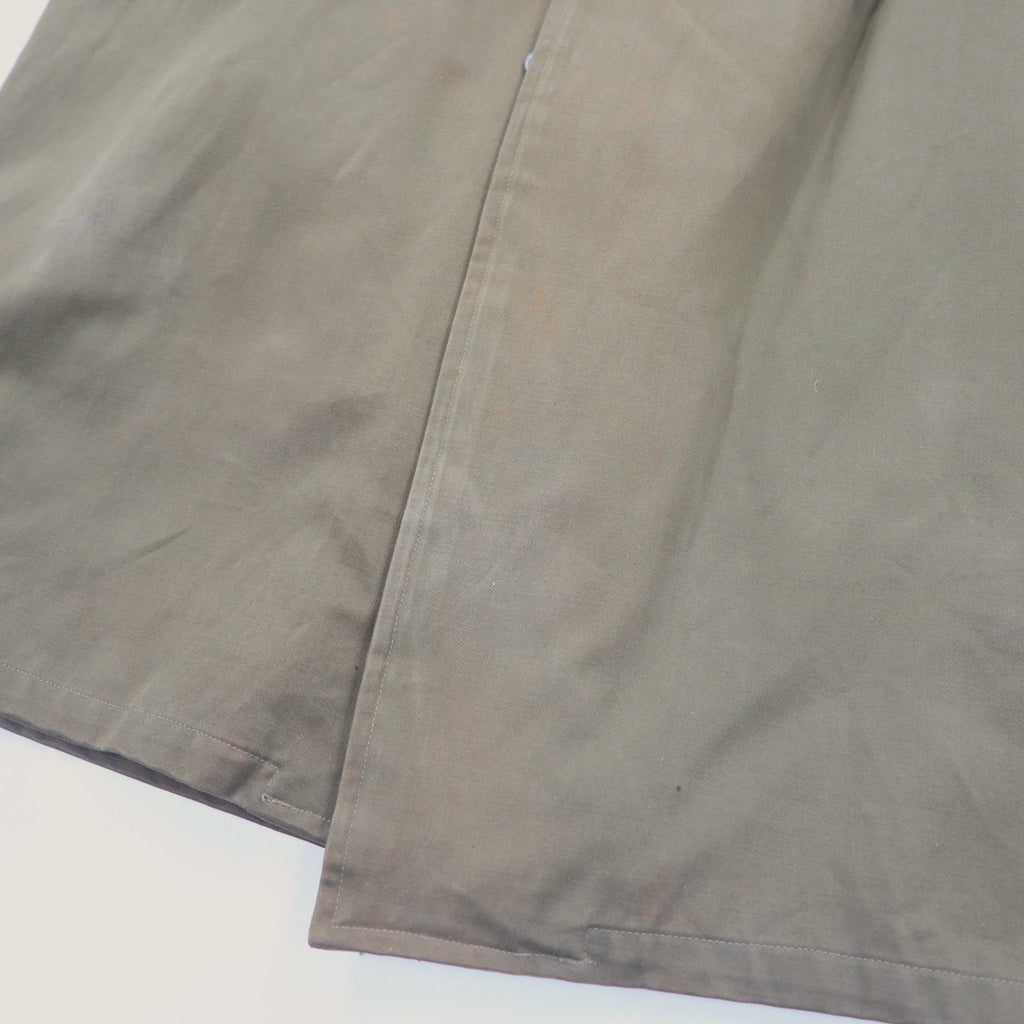 60s French Overcoat フランス製 60年代 ユーロヴィンテージ ミリタリー オーバーコート トレンチコート XL カーキ 樹脂ボタン PORTEZ IMPER FBA ライナー着脱式 Cantre LA PLUIE et Cantre LE FROID