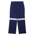 Hard Yakka Pantaloni da Lavoro con Pieghe Centrali e Pinces 87R Blu Scuro Cotone Riflettori 3M Scotchlite Nuovo con Etichette