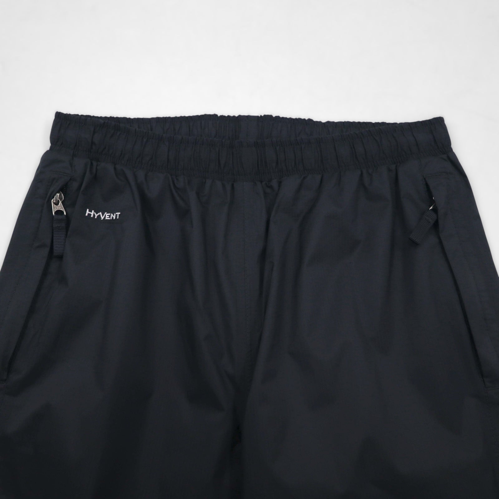 THE NORTH FACE アウトドア ナイロン テックパンツ HYVENT 防水 シェルパンツ S ブラック 裾 ジップ スリット