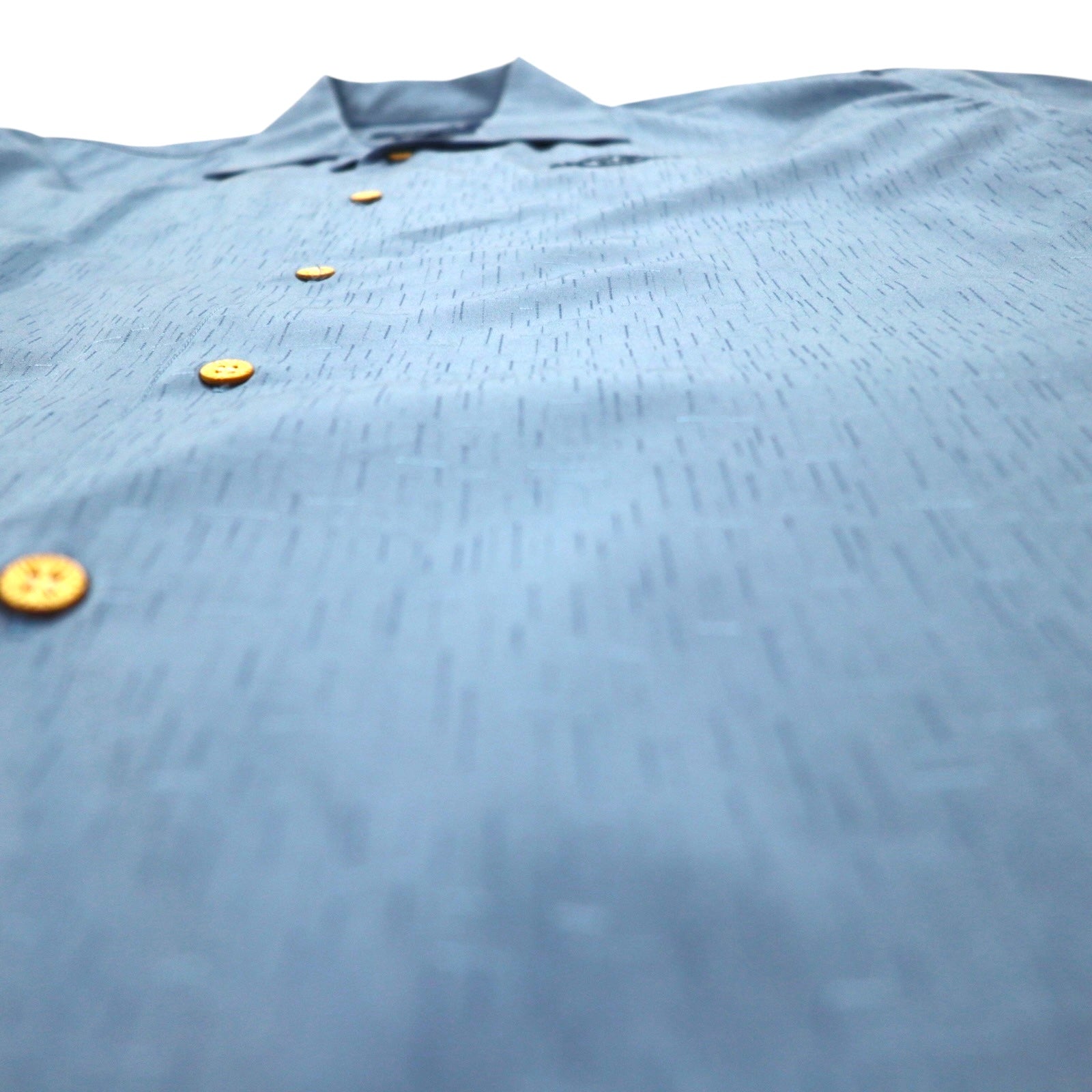 Hard Rock CAFE camicia a maniche corte collo aperto scollatura hawaiana XL blu navy rayon ricamata motivo chitarra Sashiko