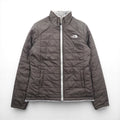 THE NORTH FACE リバーシブル 中綿 フリースジャケット XS グレー ポリエステル MOSSBUD SWIRL A7PY US規格