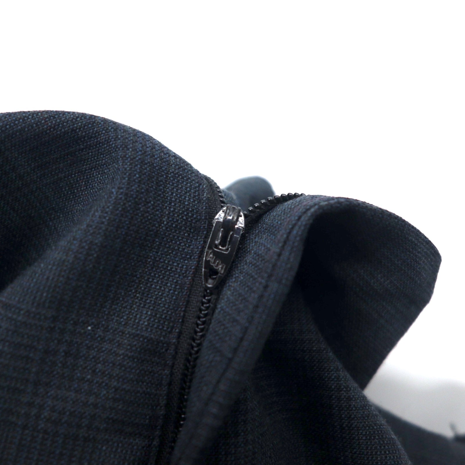 TAILORS ROW by Deansgate USA anni '80 Pantaloni a gamba larga con due pinces W96 Grigio a quadri Lana Bottoni per bretelle