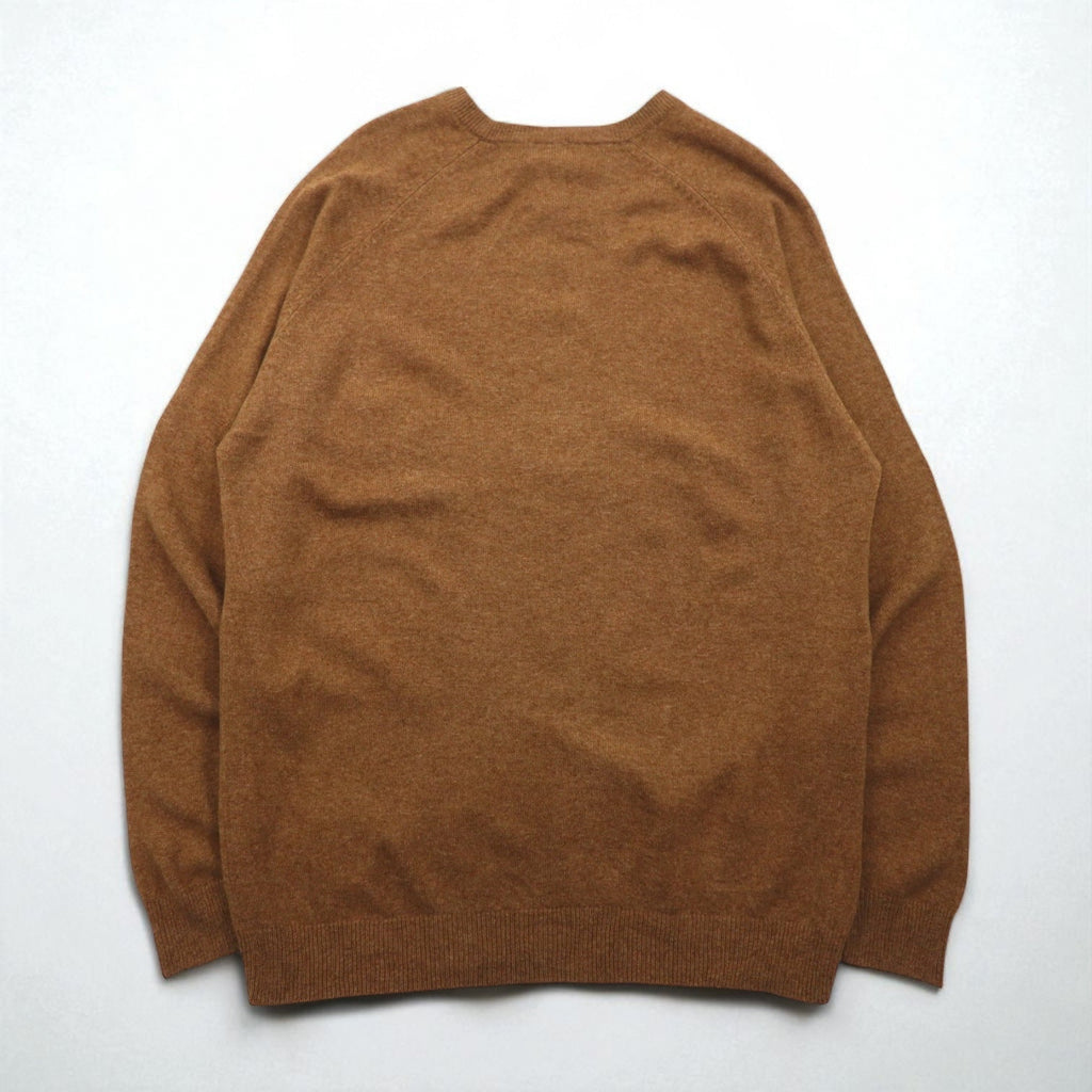 L.L.Bean ハイゲージ ニット セーター XL ベージュ ウール クルーネック BHX9