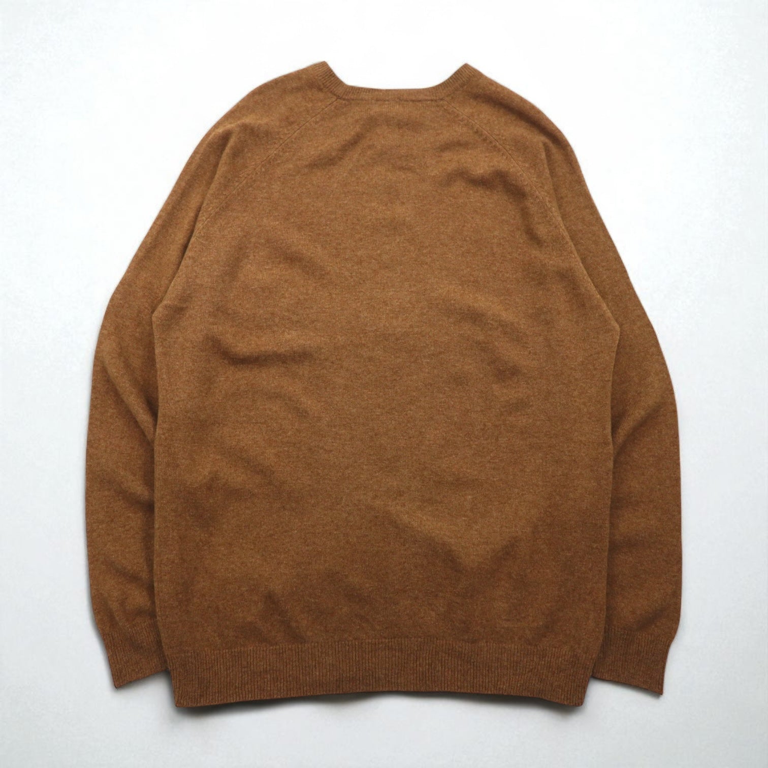 L.L.Bean ハイゲージ ニット セーター XL ベージュ ウール クルーネック BHX9