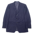 Giacca sartoriale Ermenegildo Zegna Made in Italy XL blu scuro in lana a righe