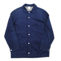 Badhiya (ランチキ) Oversize Denim Shop Coat S Blu Indigo Cotone