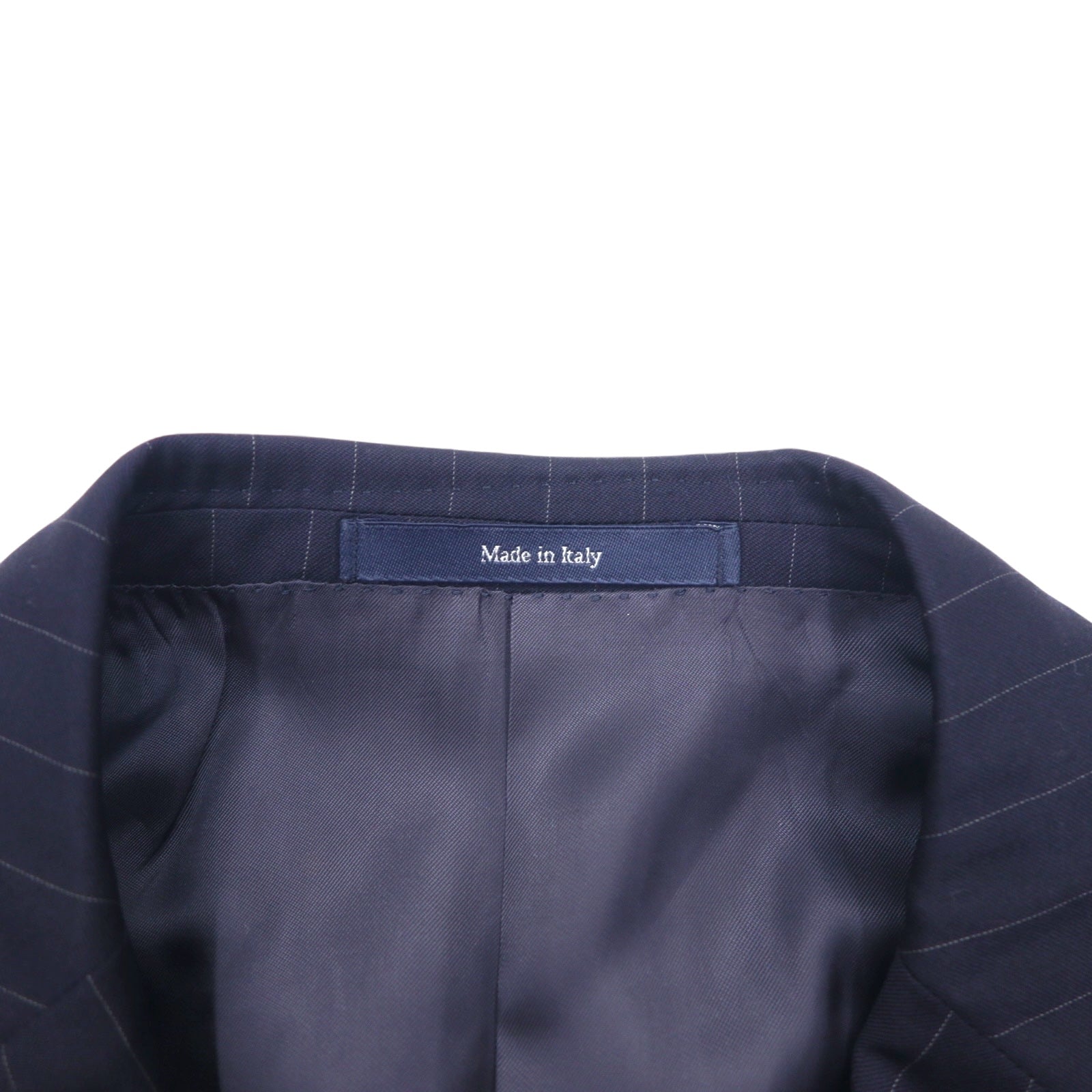 Giacca sartoriale Ermenegildo Zegna Made in Italy XL blu scuro in lana a righe