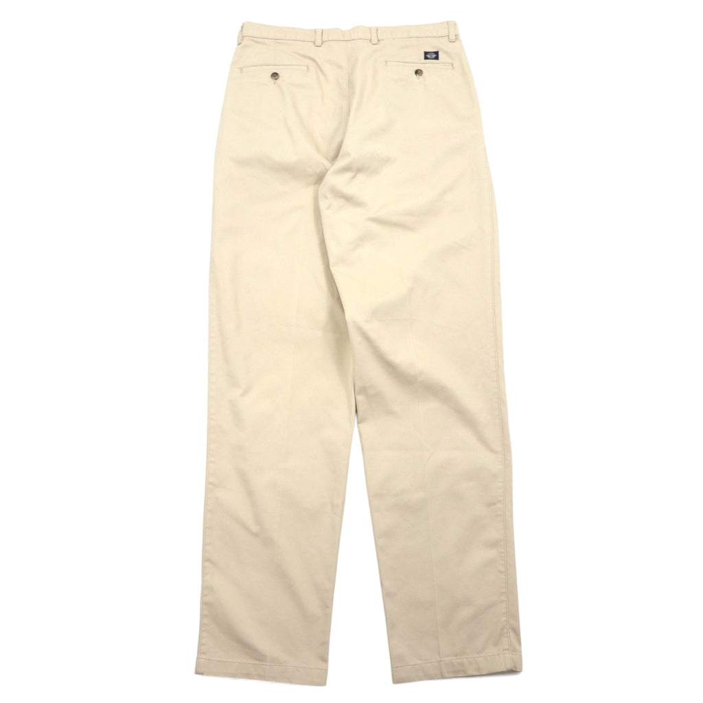 DOCKERS ( Levi's ) 90年代 CLASSIC FIT タック ワイド チノパンツ 36 ベージュ コットン ドミニカ製
