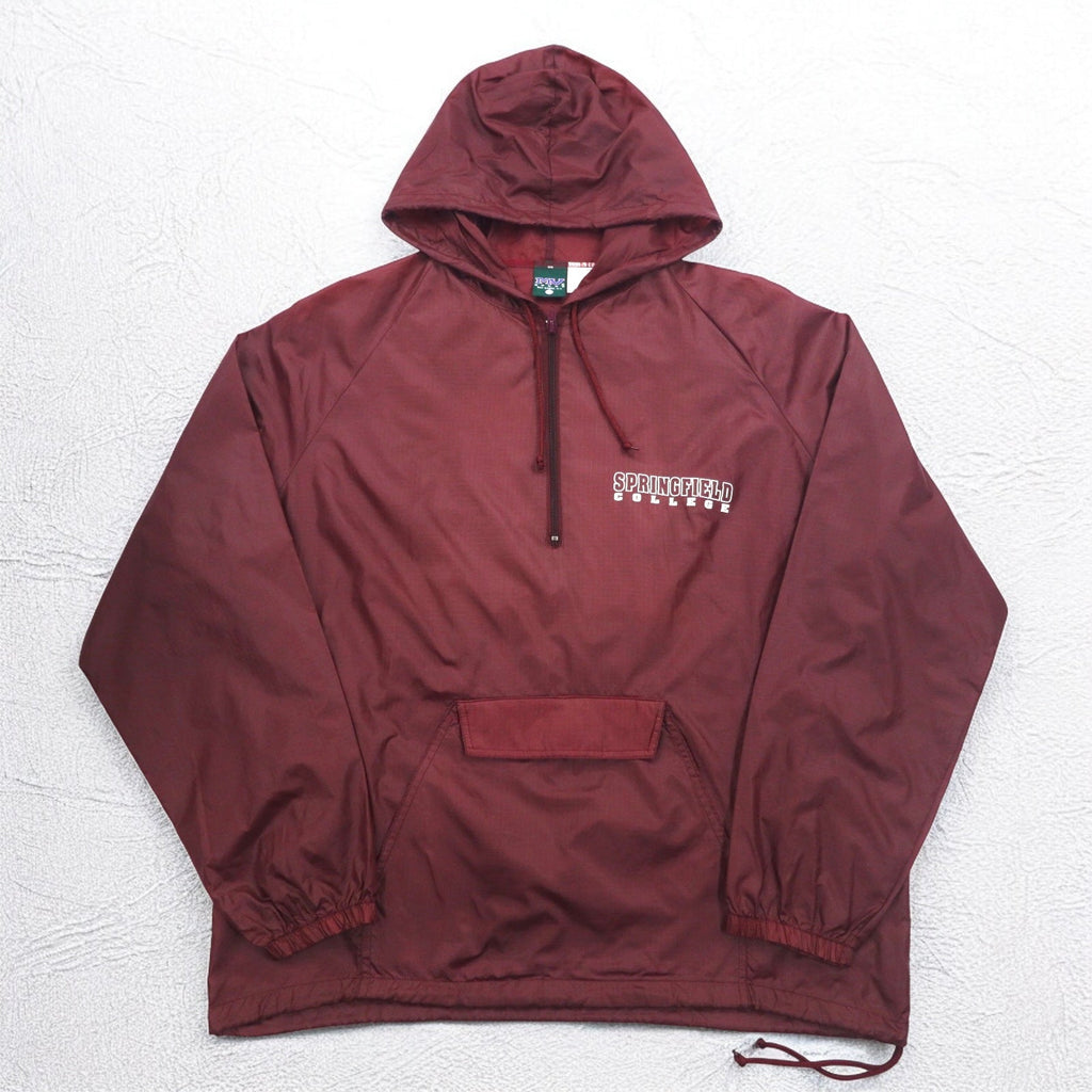 MV SPORT anni '90 Anorak a mezza zip L Nylon Ripstop Tasca frontale Fatto in Giamaica