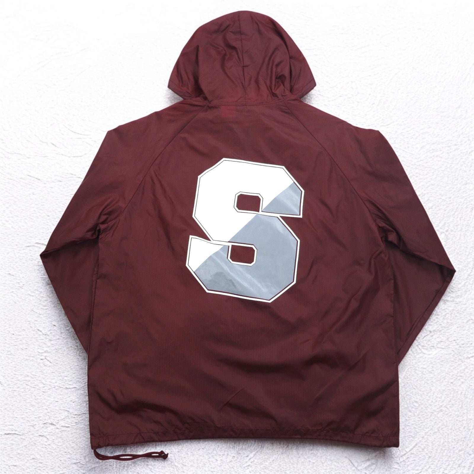 MV SPORT anni '90 Anorak a mezza zip L Nylon Ripstop Tasca frontale Fatto in Giamaica