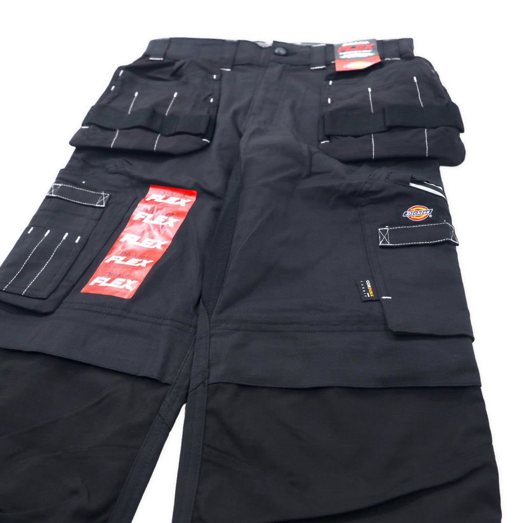 Dickies Pantaloni da lavoro tattici a doppia ginocchiera con tasche cargo 30 Neri Cotone CORDURA Multitasche UNIVERSAL FLEX HOLSTER TRS TR2010UBK Nuovo con etichette