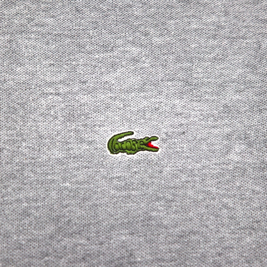 CHEMISE LACOSTE フランス製 70年代 フレンチラコステ ポロシャツ 2XL グレー 鹿の子 ワンポイントロゴ