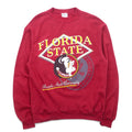 Hanes Made in USA anni '90 Felpa con stampa college XL bordeaux cotone FLORIDA STATE