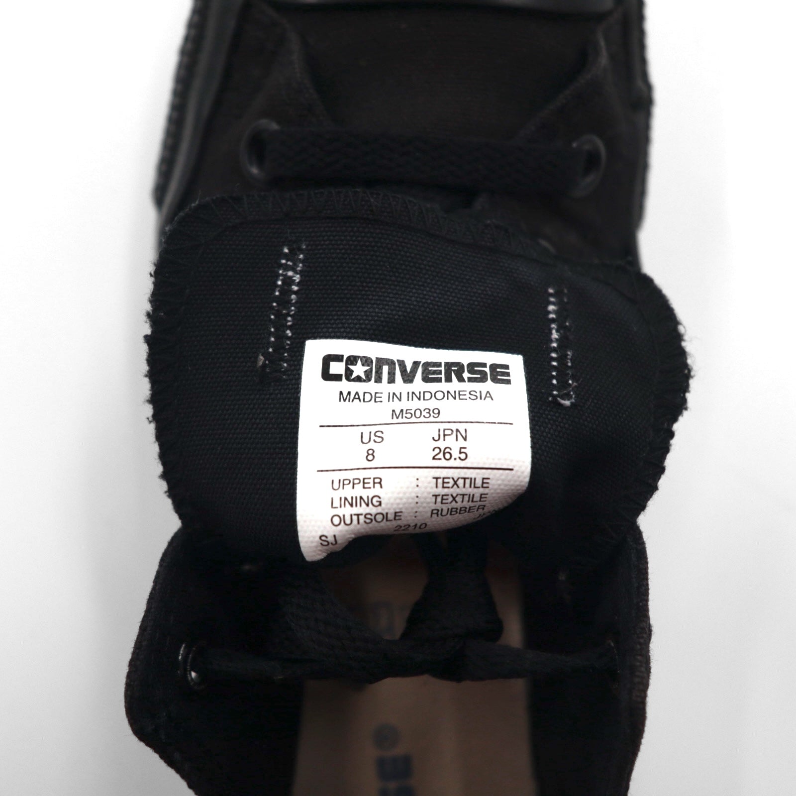 CONVERSE オールスター オックス ALLSTAR OX スニーカー 26.5cm ブラック キャンバス M5039