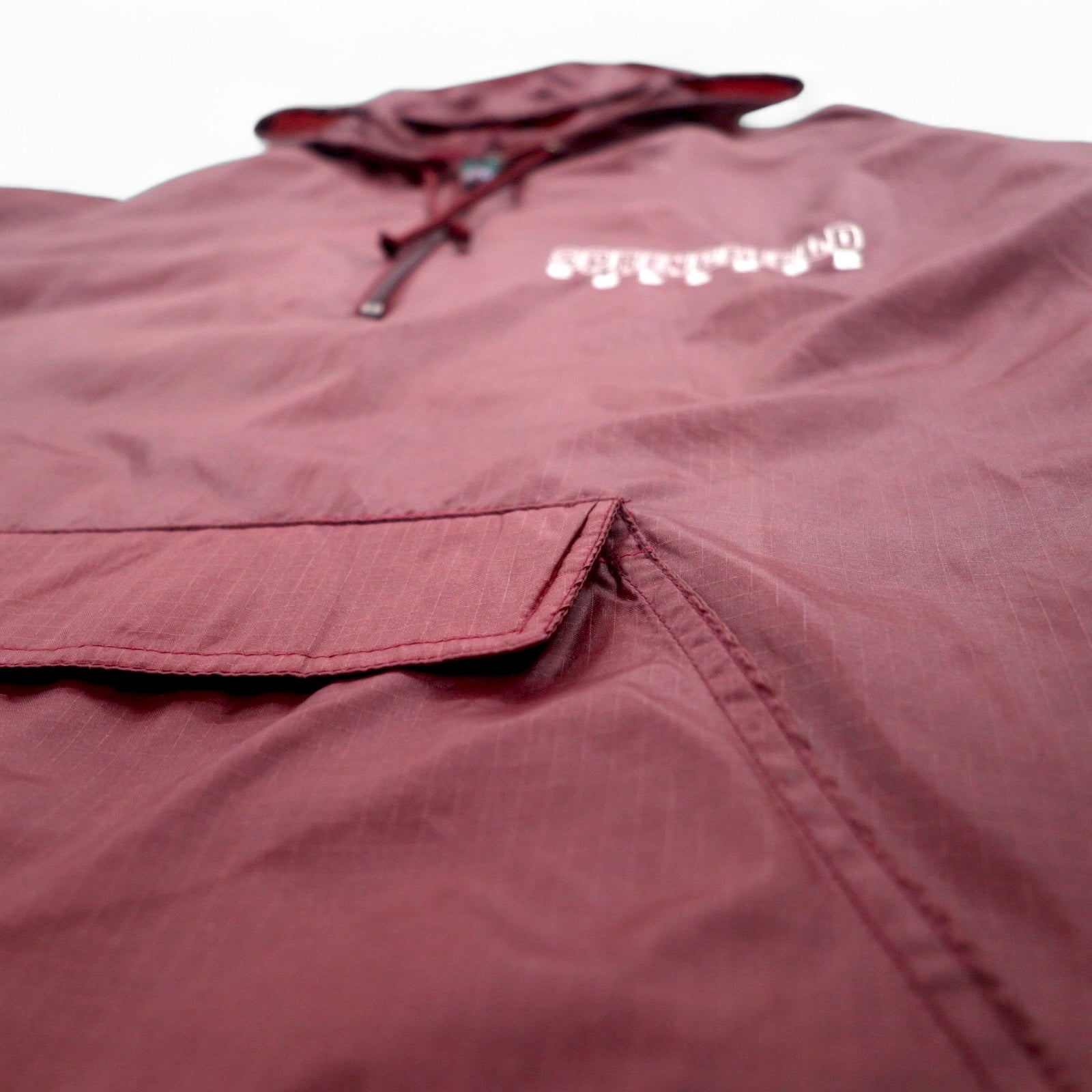 MV SPORT anni '90 Anorak a mezza zip L Nylon Ripstop Tasca frontale Fatto in Giamaica