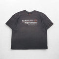HARLEY DAVIDSON 両面プリント Tシャツ 3XL グレー SILVER EAGLE ニカラグア製