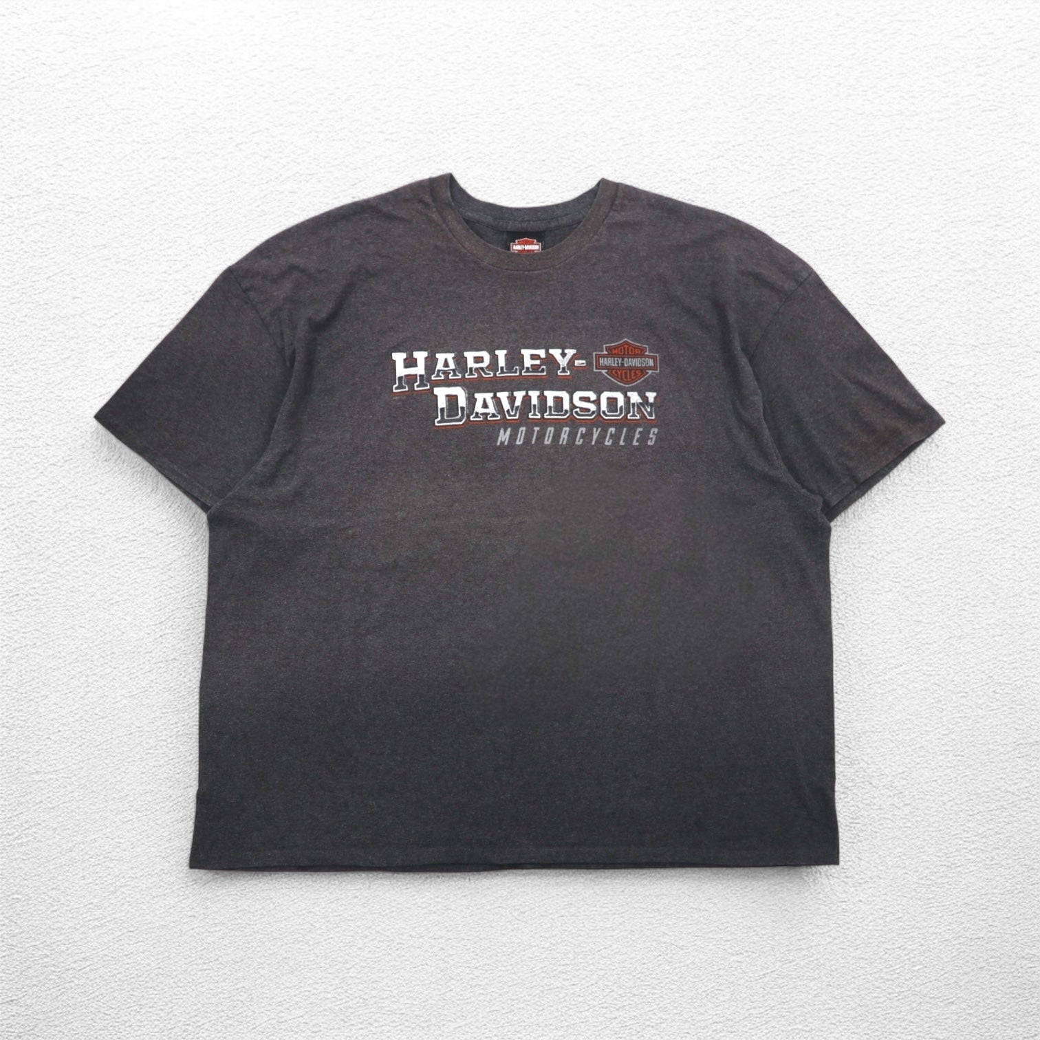 HARLEY DAVIDSON T-shirt con stampa fronte/retro 3XL Grigia SILVER EAGLE Prodotta in Nicaragua