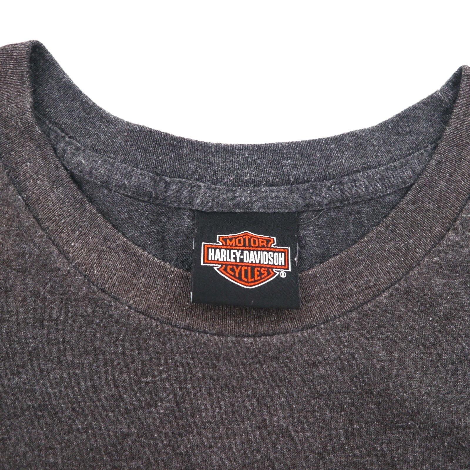 HARLEY DAVIDSON T-shirt con stampa fronte/retro 3XL Grigia SILVER EAGLE Prodotta in Nicaragua