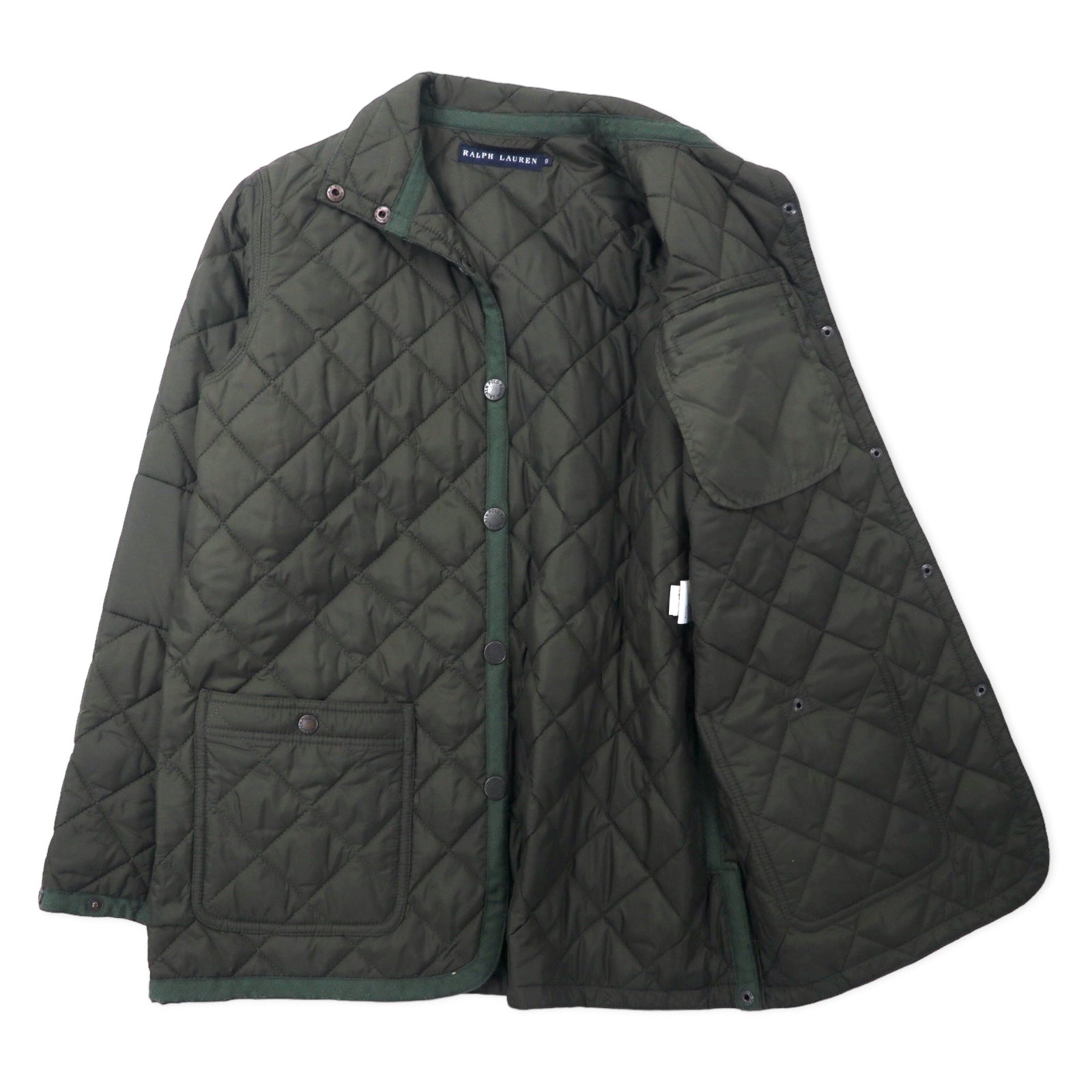 RALPH LAUREN Giacca trapuntata 9 Cachi Poliestere