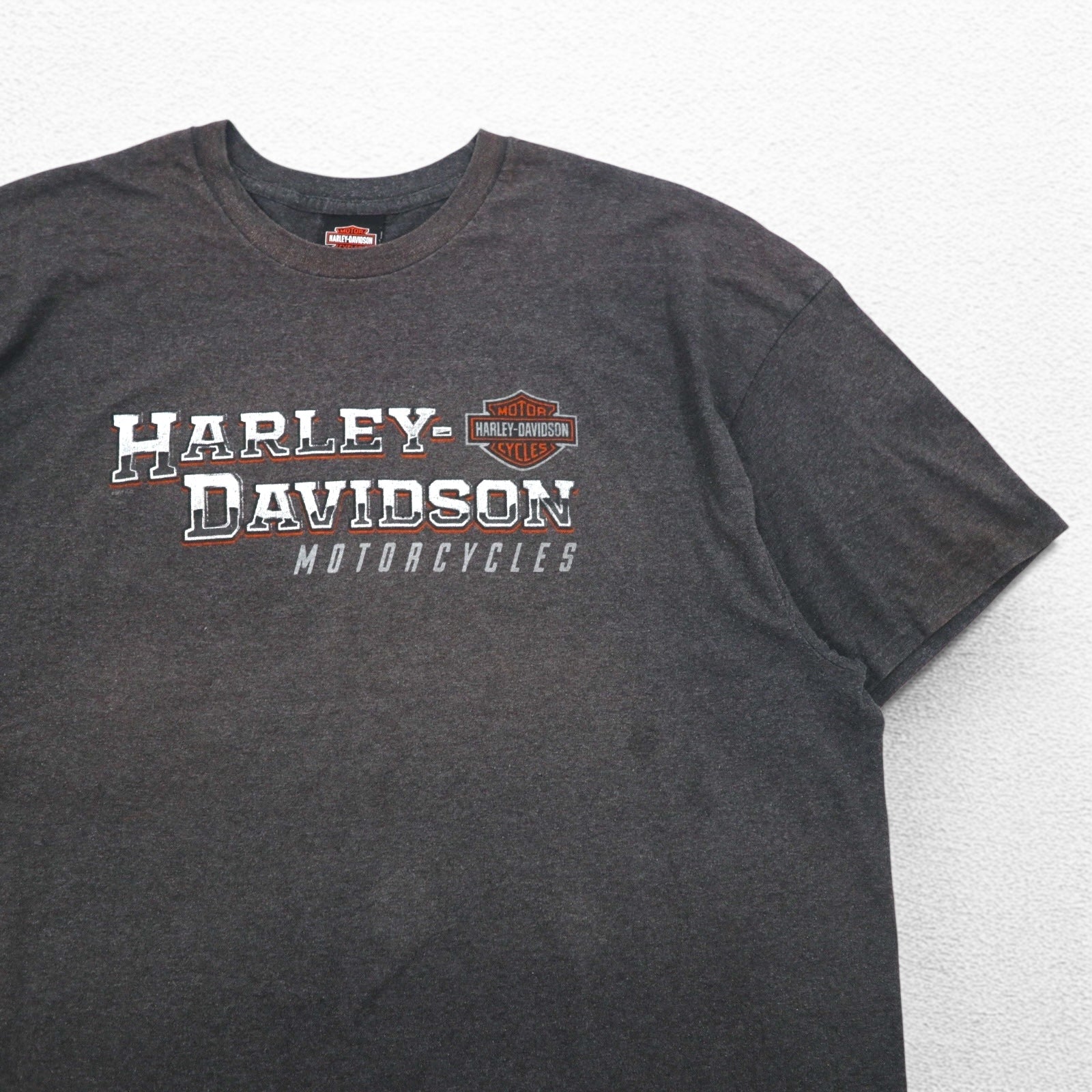 HARLEY DAVIDSON T-shirt con stampa fronte/retro 3XL Grigia SILVER EAGLE Prodotta in Nicaragua