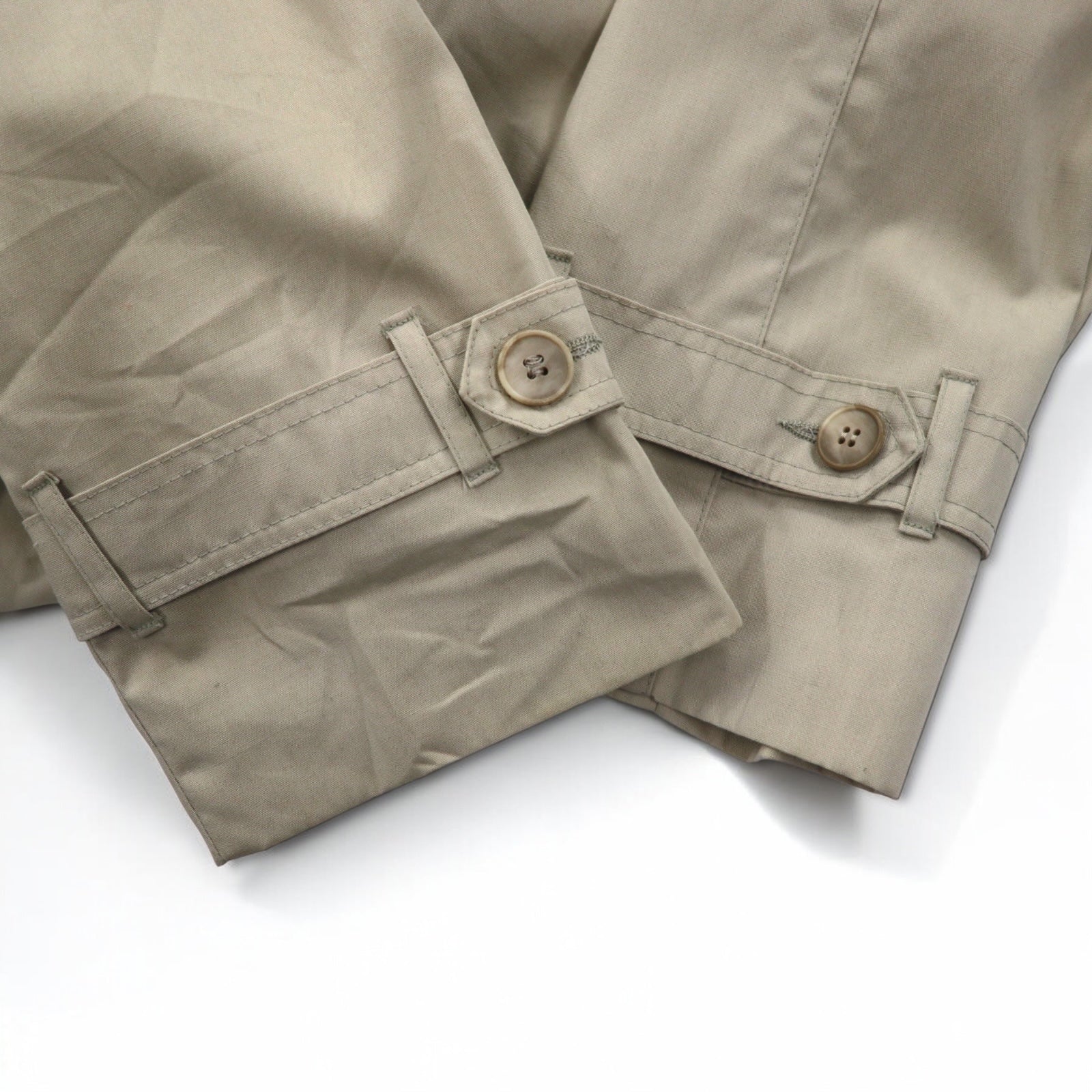 LONDON FOG Anni '90 Trench Coat Made in USA XL Beige Poliestere Cotone Fodera floreale
