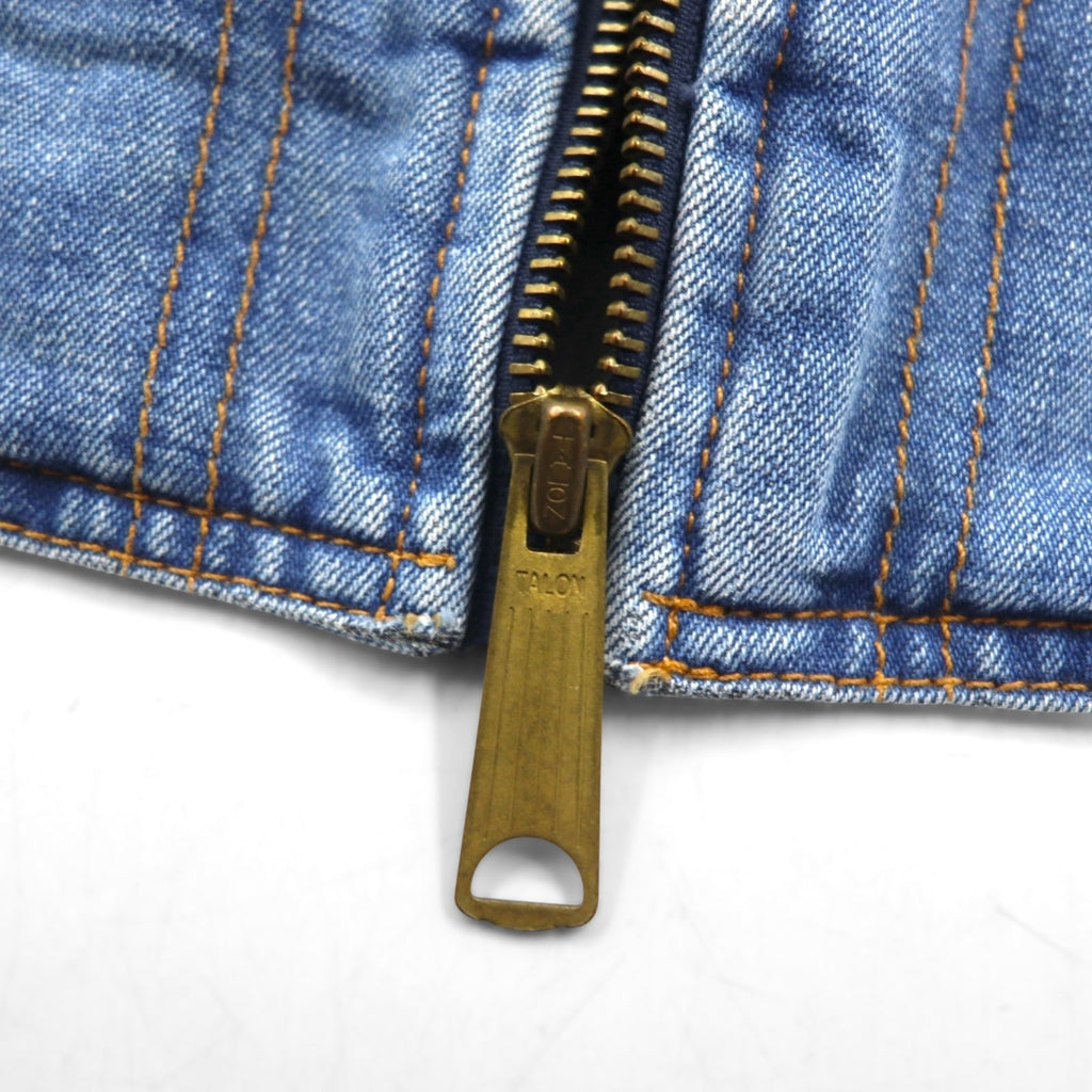 LEVI'S VINTAGE CLOTHING ( LVC ) デニム フーデッドジャケット ジップパーカー M  オレンジタブ ORANGE TAB HOODED JACKET A2217-0000 未使用品 TALONジップ デカ五角形 ARCHIVES