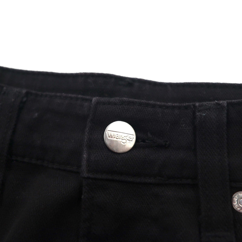 Wrangler 5ポケット ストレート デニムパンツ ジーンズ M ブラック ストレッチ W34533