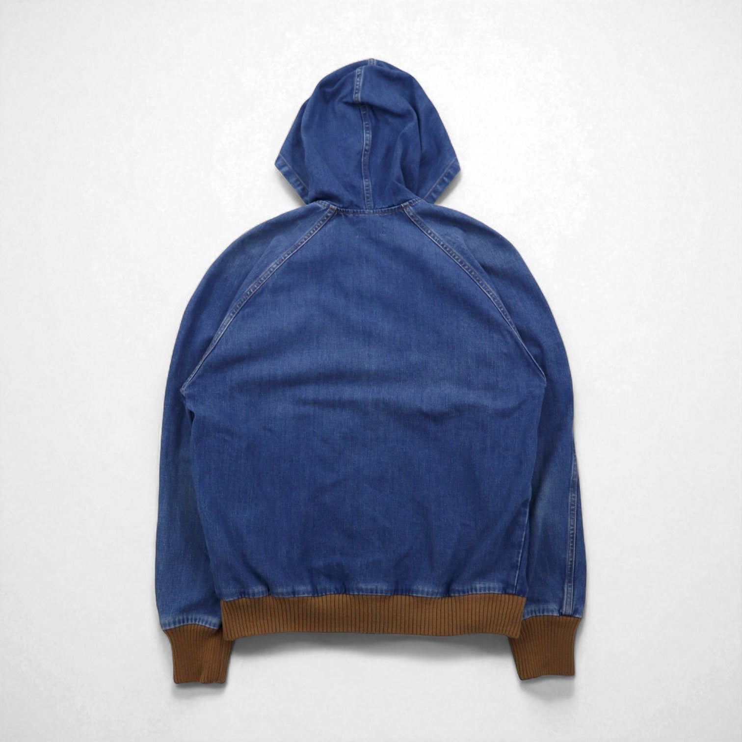 LEVI'S VINTAGE CLOTHING ( LVC ) デニム フーデッドジャケット ジップパーカー M  オレンジタブ ORANGE TAB HOODED JACKET A2217-0000 未使用品 TALONジップ デカ五角形 ARCHIVES