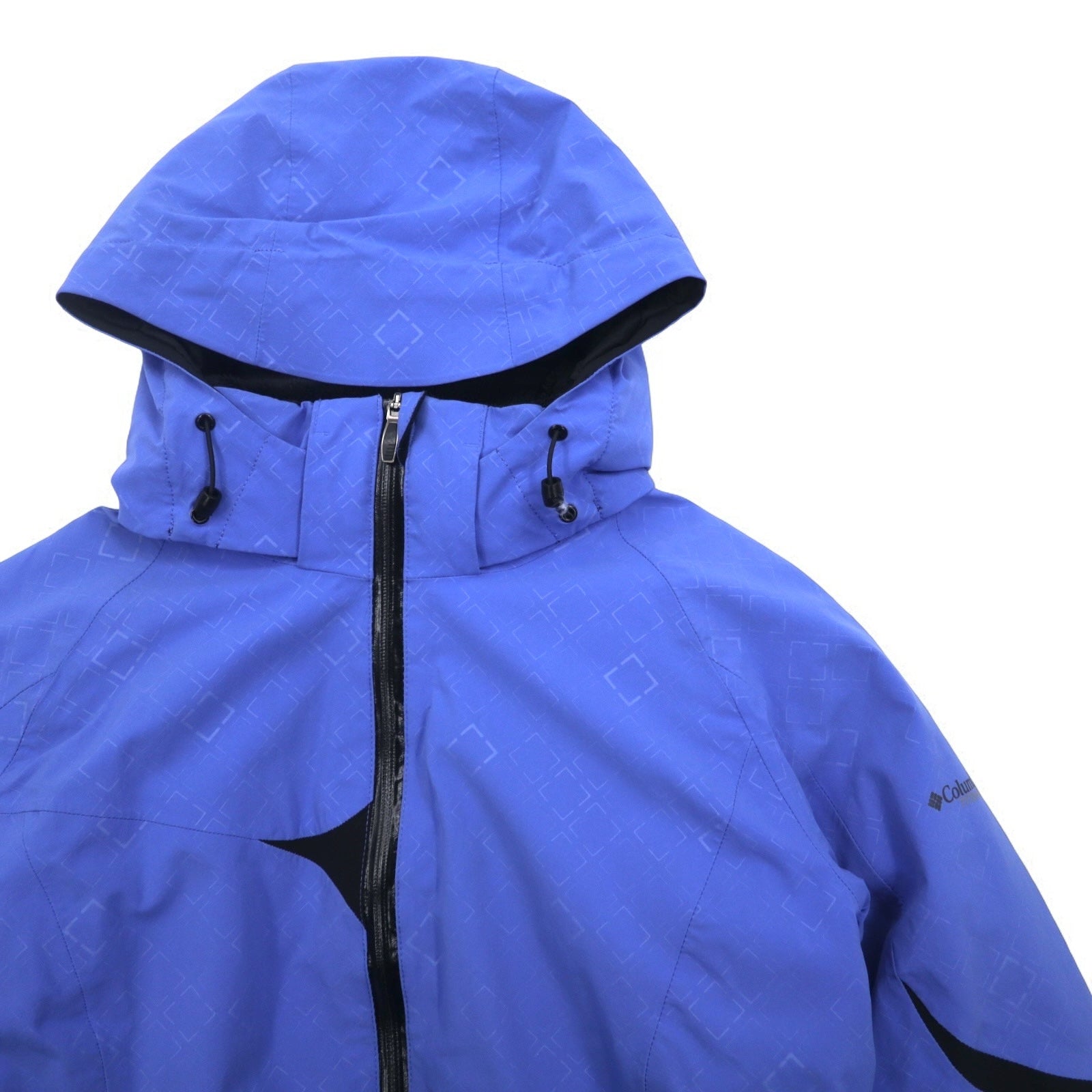Columbia Titanium OMNI-HEAT OMNI-TECH Mountain Parka XL Blu Nylon Impermeabile Cappuccio rimovibile Heli-Honey Jacket SL4013