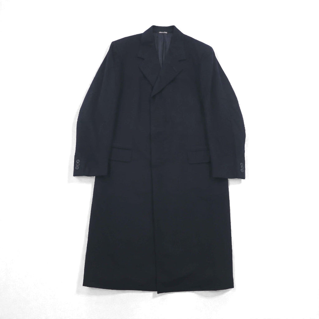 Loro Piana カシミア 100% ロングコート チェスターコート L ネイビー PAL ZIERI イタリア製