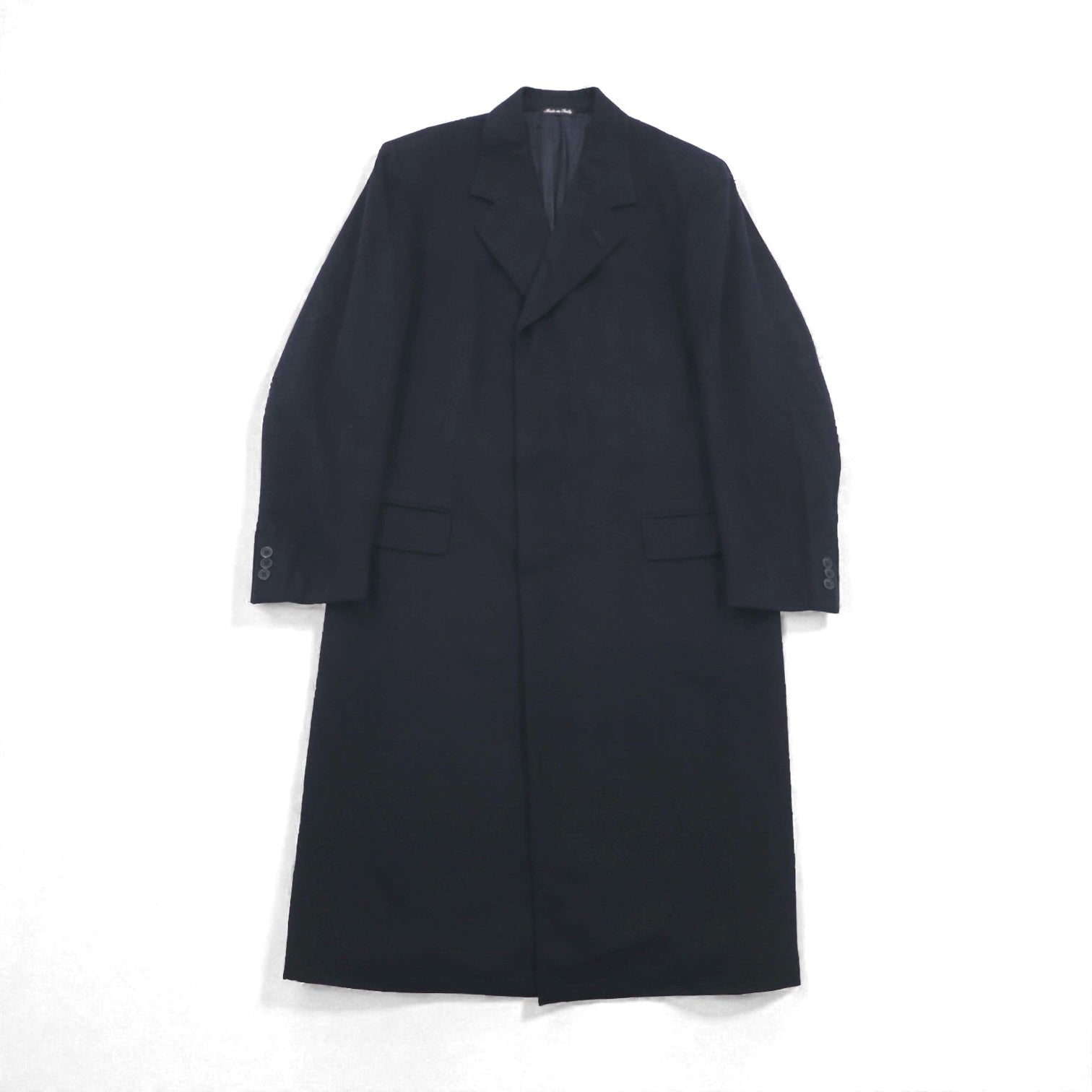 Loro Piana カシミア 100% ロングコート チェスターコート L ネイビー PAL ZIERI イタリア製