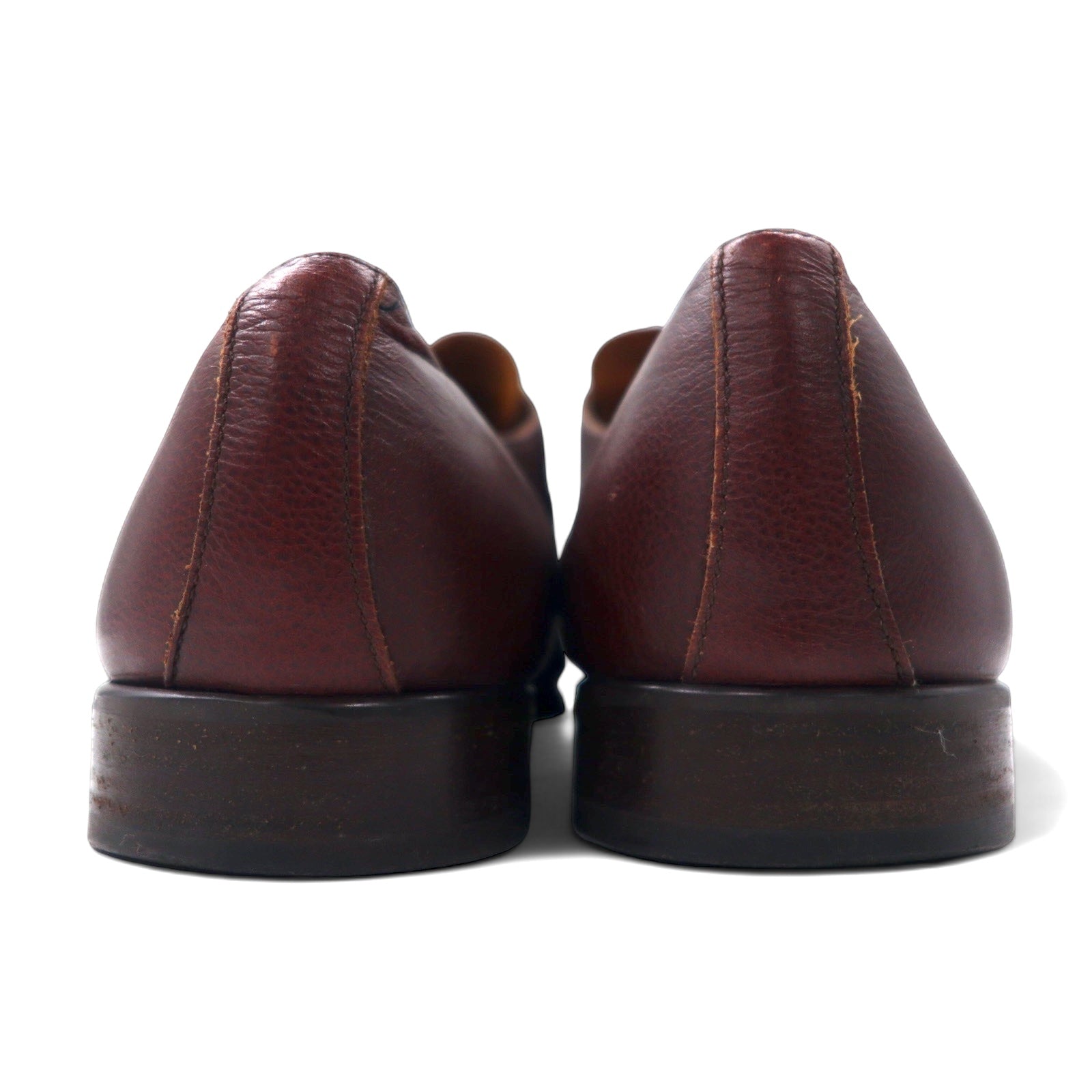 SAGRIPANTI Scarpe Monk Strap Straight Tip da Uomo, 27 cm, Marroni, in Pelle, Made in Italy