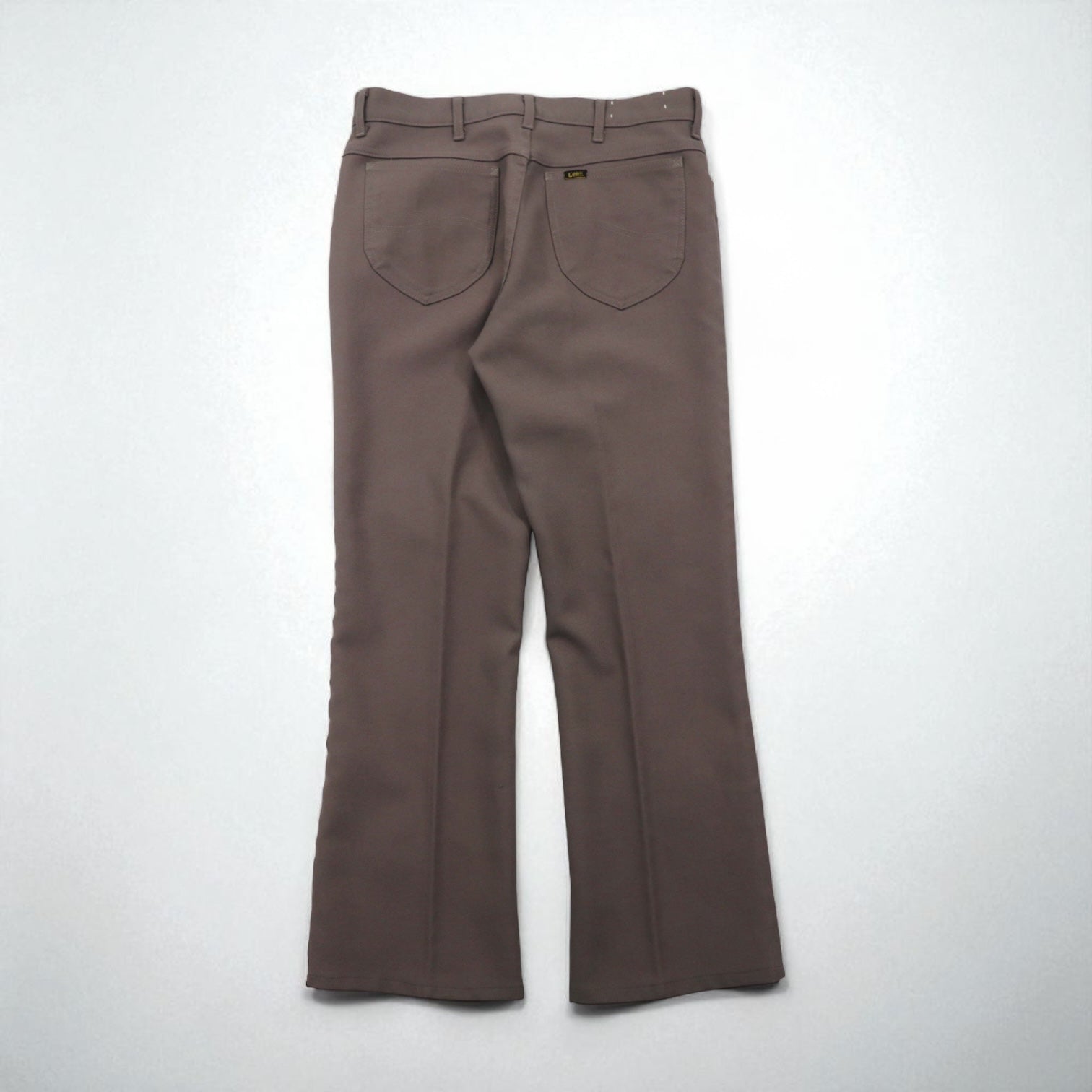 Lee 80年代 USA製 スタプレ STA-PREST ブーツカット フレア スラックスパンツ M ベージュ 202