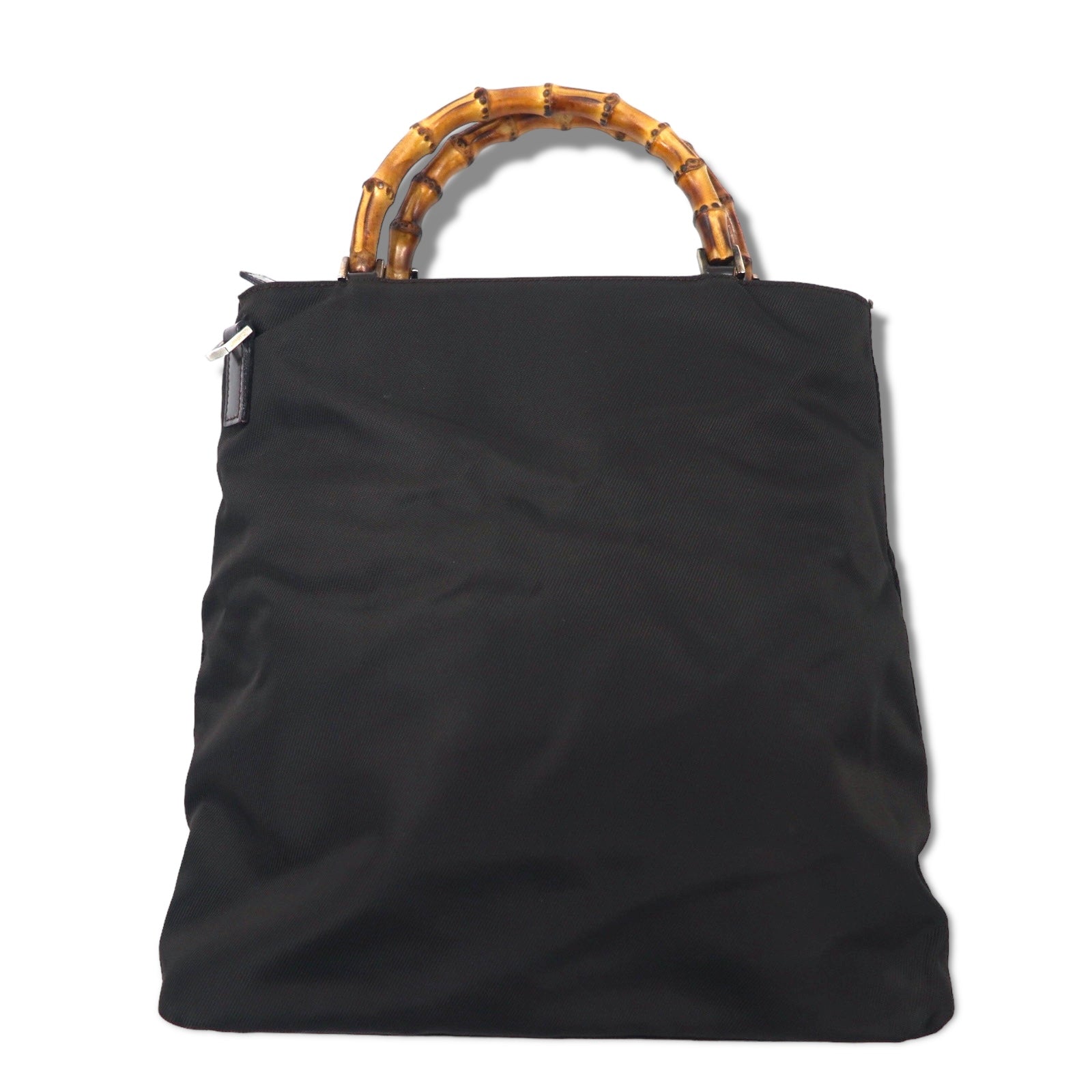 GUCCI Borsa a mano Bamboo Borsa a tracolla Marrone Nylon 000 2122 0506 Made in Italy