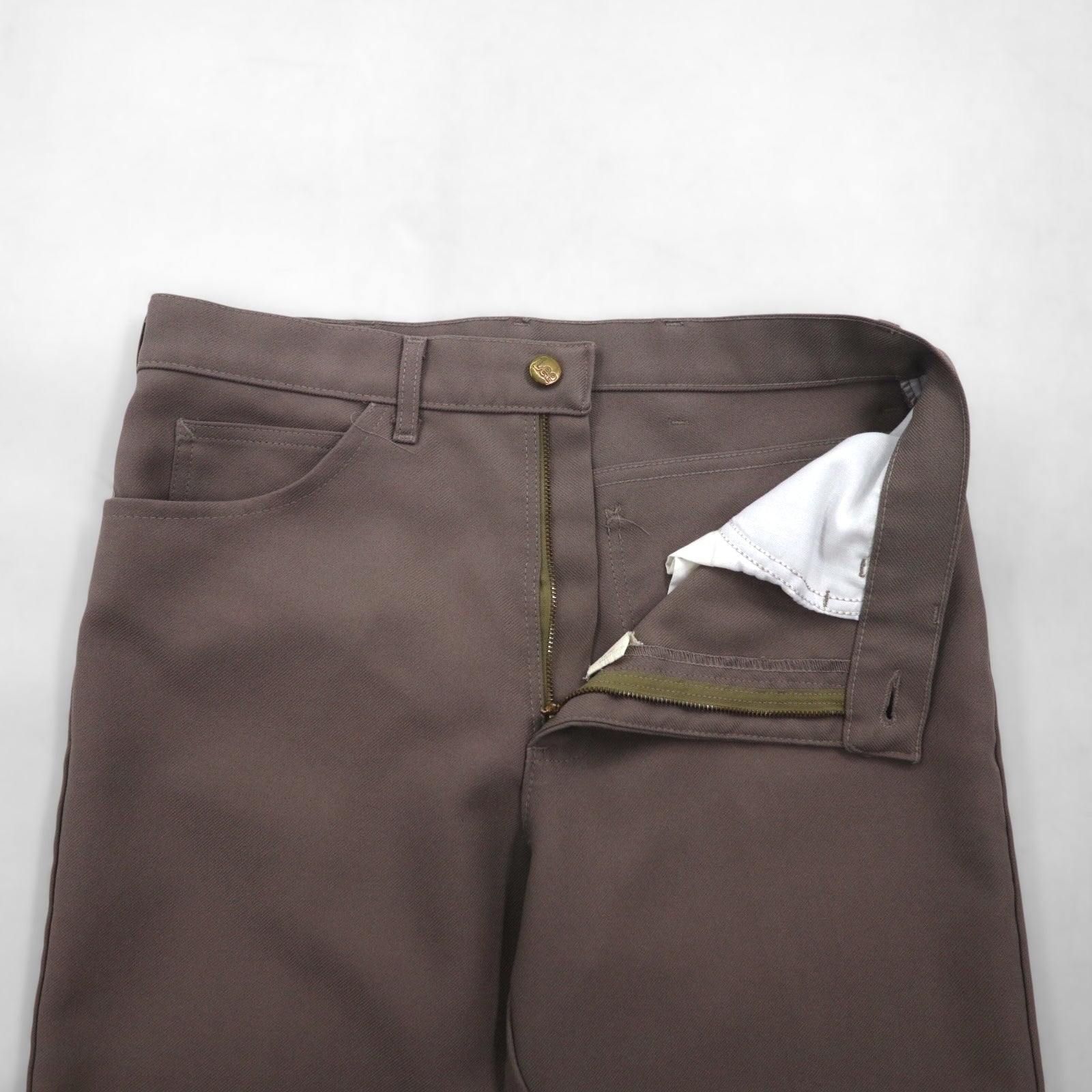Lee 80年代 USA製 スタプレ STA-PREST ブーツカット フレア スラックスパンツ M ベージュ 202