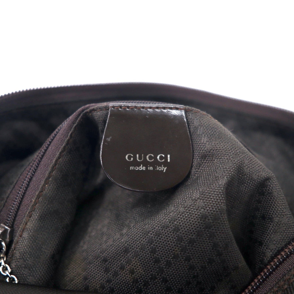 GUCCI Borsa a mano Bamboo Borsa a tracolla Marrone Nylon 000 2122 0506 Made in Italy