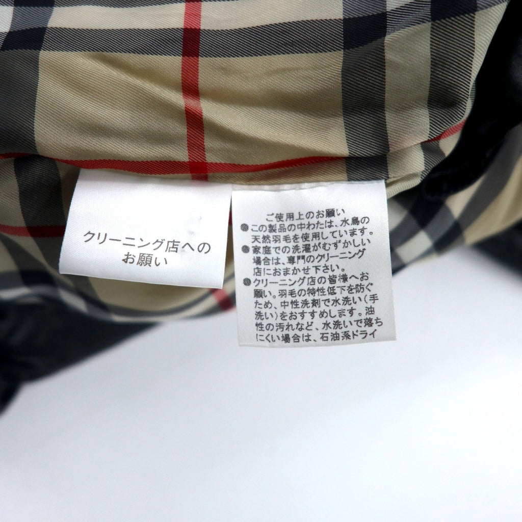 BURBERRY piumino 2 vie smanicato S nero nylon cappuccio staccabile maniche staccabili logo ricamato fodera Nova Check