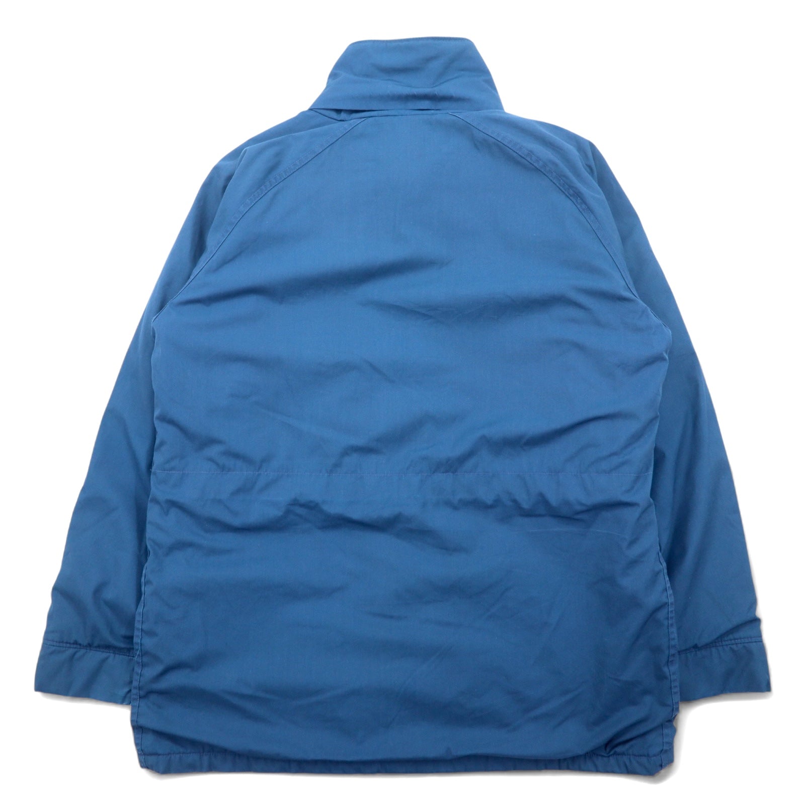 Woolrich giacca isolante anni '80 Made in USA taglia L nylon blu doppia zip fodera a quadri imbottitura coulisse