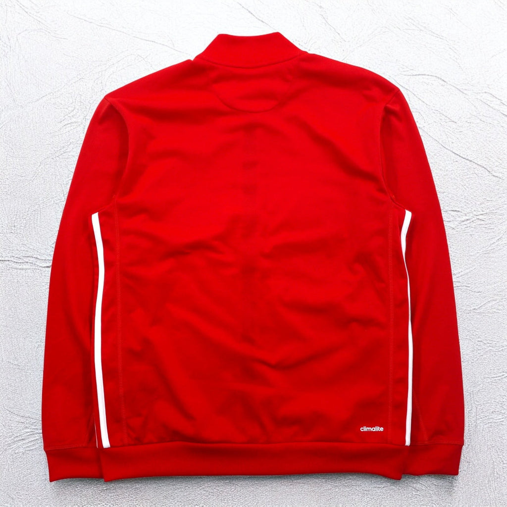 adidas Essential Track Jacket Tuta L Rossa 3 strisce Red Essential Track Jacket AB9185