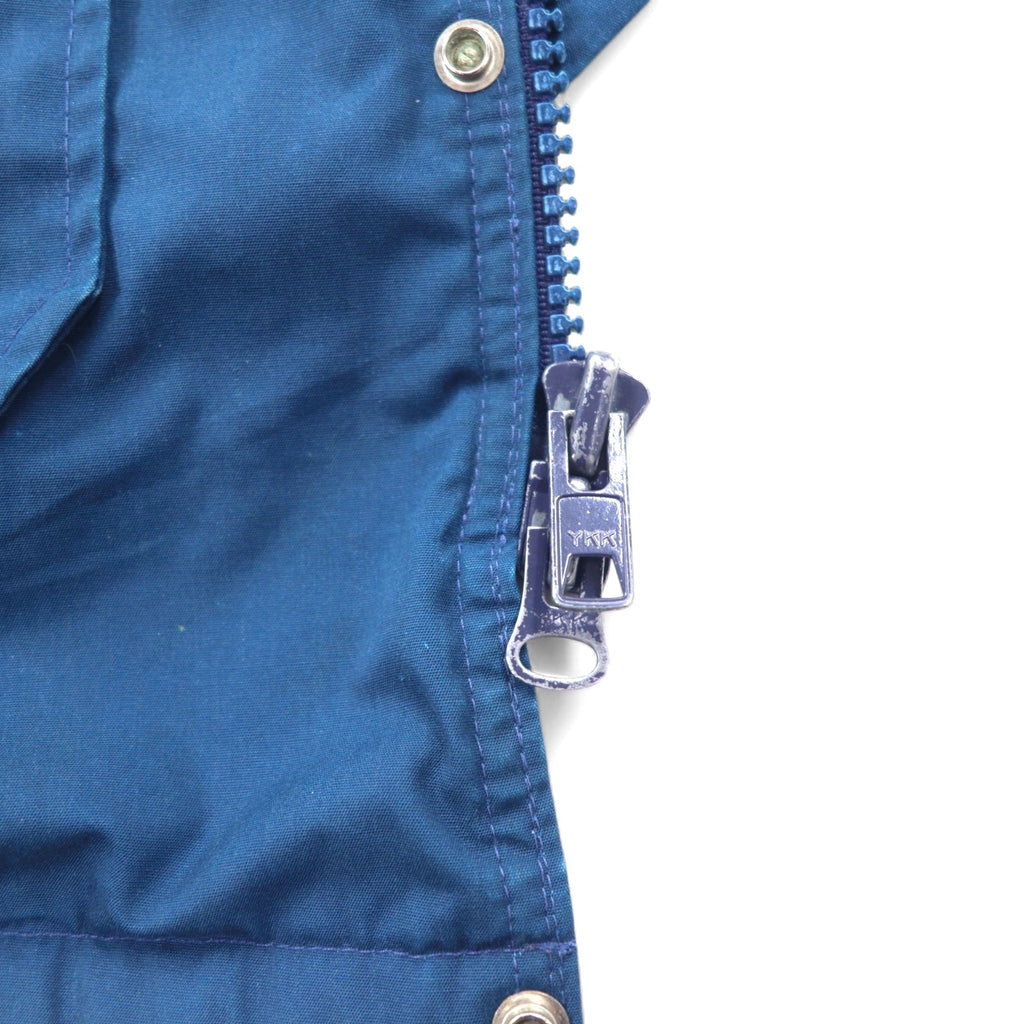Woolrich giacca isolante anni '80 Made in USA taglia L nylon blu doppia zip fodera a quadri imbottitura coulisse
